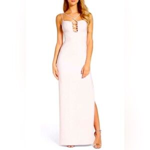 Maria Bianca Nero Formal Gown.  Pale Pink.  Size 0